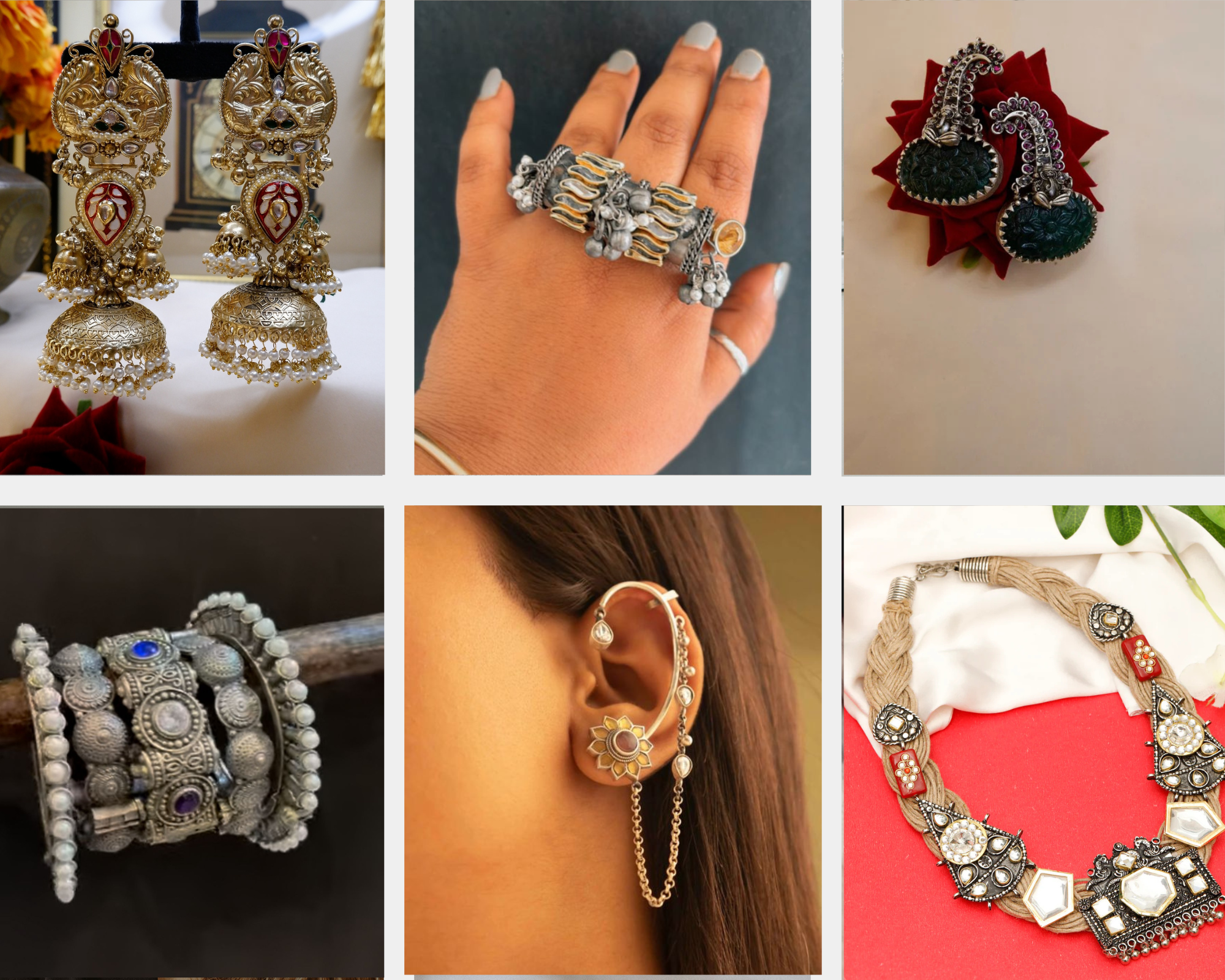 type of oxidised jewellery oxidised jewellery